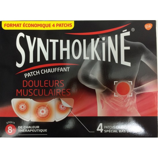 Syntholkiné Patch Chauffant Spécial Dos 4 Patchs