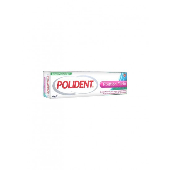 Polident Fixation Forte Crème Fixative pour Appareils Dentaires 40 g