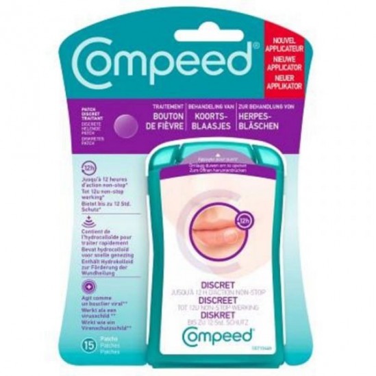 Compeed 15 patchs bouton de fièvre discret