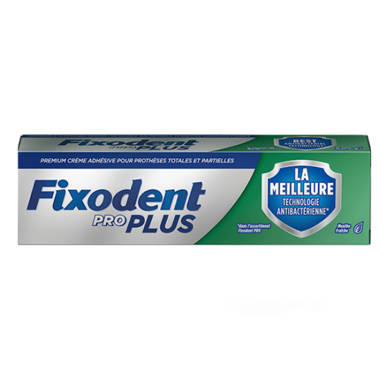 Fixodent pro plus la meilleure technologie antibactérienne 57g