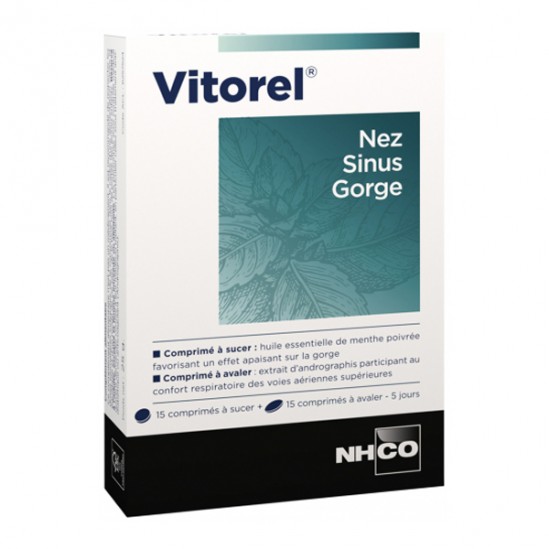 Nhco vitorel nez/sinus/gorge 30 comprimés