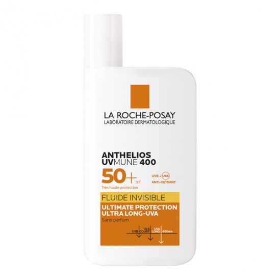 La roche-posay anthelios uvmune 400 fluide invisible sans parfum 50ml