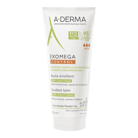 Aderma exomega control crème émolliente anti-grattage 200ml