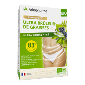 Arkopharma arkofluides ultra brûleur de graisses bio 30 ampoules