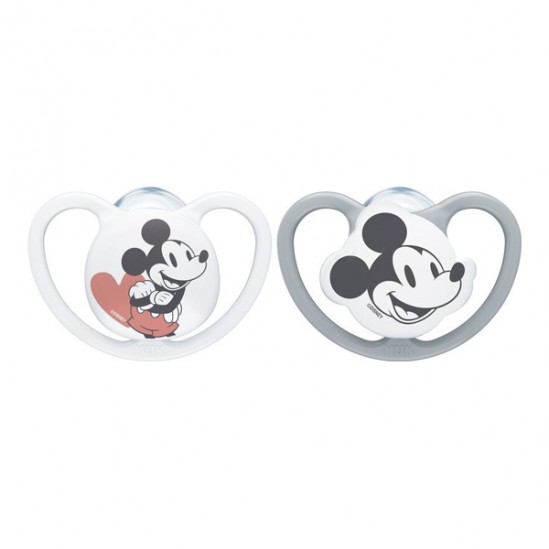 Nuk sucettes space mickey 18-36m lot de 2