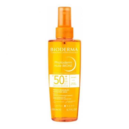 Bioderma photoderm bronz huile sèche spf50+ 200ml