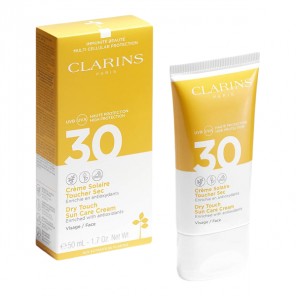 Clarins crème solaire toucher sec visage uva/uvb30 50ml