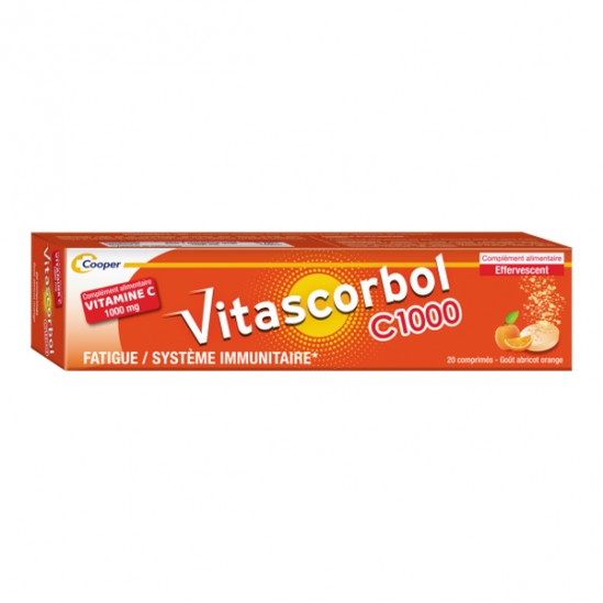 Vitascorbol  vitamine C 1000mg 20 comprimés