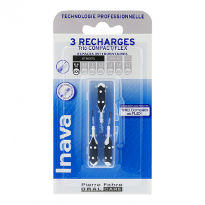 Inava trio compact brossette interdentaire recharge violette