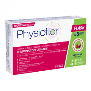 Iprad physioflor flash 10 gélules + 10 comprimés