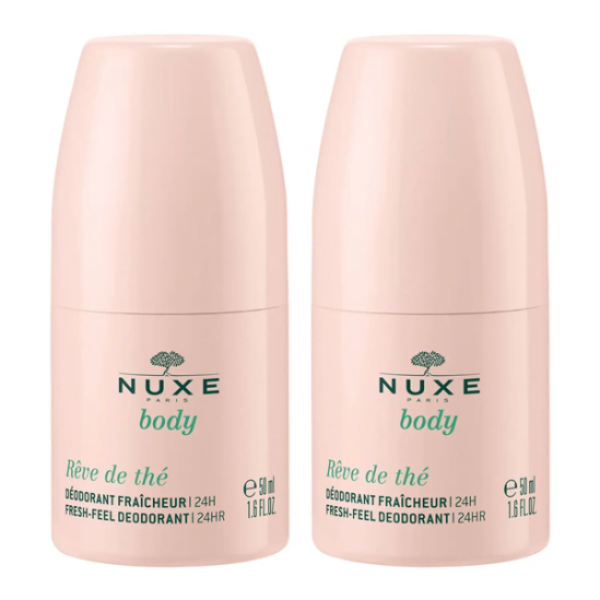 Nux body rêve de thé déodorant fraîcheur 24h lot de 2x50ml