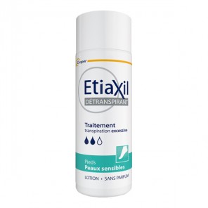 Etiaxil détranspirant traitement lotion pieds peaux sensibles 100ml