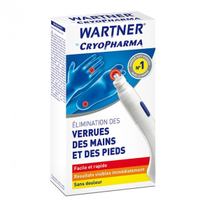 Wartner Cryopharma stylo acide anti-verrues mains et pieds 2.0