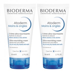 Bioderma Atoderm crème mains & ongles 2x50ml