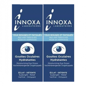 Innoxa gouttes oculaires hydratantes formule bleue lot de 2 x 10ml