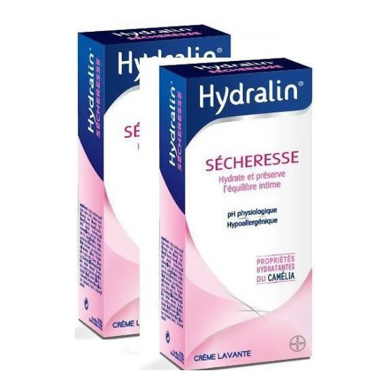 Hydralin Sécheresse crème lavante lot de 2 x 200ml