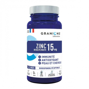 Granions Zinc Bisgycinate 15 mg 60 gélules