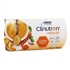 Clinutren Velouté carottes potiron lot de 4 x 200ml