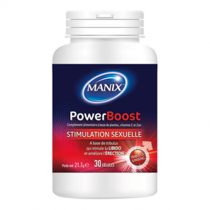 Manix Power Boost stimulation sexuelle 30 gélules