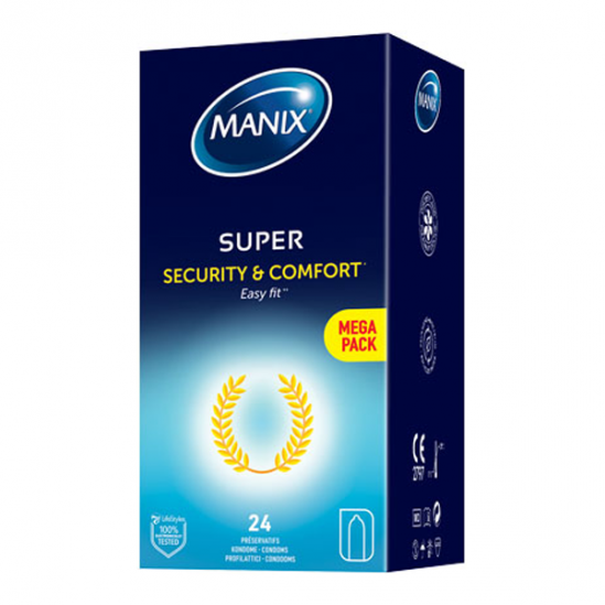 Manix Super Security & Comfort Easy fit 24 préservatifs