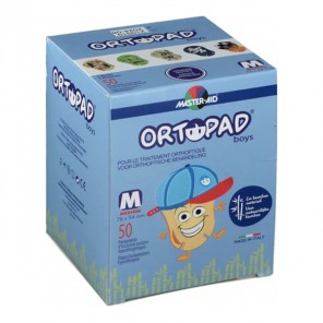 Ortopad girls pansement oculaire regular 8.5 x 5.9cm + 5ans 50 pièces