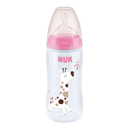 Nuk fc + tc biberon silicone 6-18 mois fille 360ml