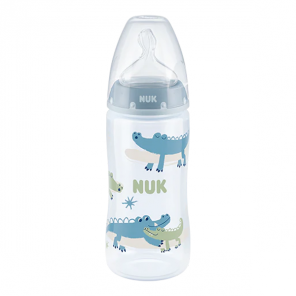 Nuk fc + tc biberon silicone 6-18 mois garçon 360ml