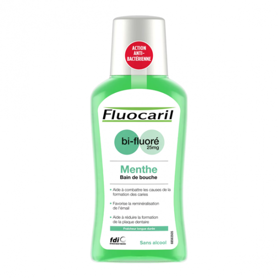 Fluocaril bain de bouche menthe bi-fluoré 25mg 300ml