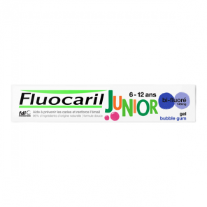 Fluocaril dentifrice junior 6-12ans gel bubble 75ml