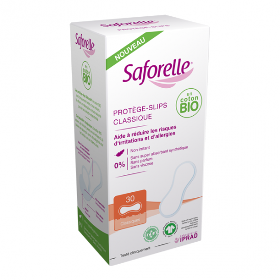 Saforelle 30 protège-slips classique bio