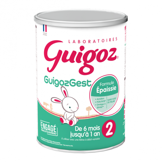 Guigozgest 2 formule épaissie lait en poudre 2ème âge de 6 à 12 mois 800g