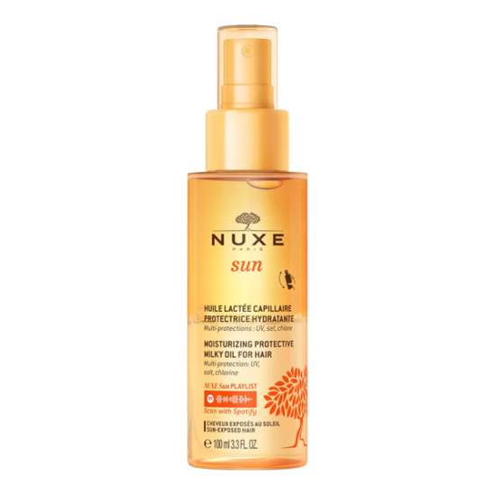 Nuxe sun huile lactée capillaire protectrice hydratante 100ml