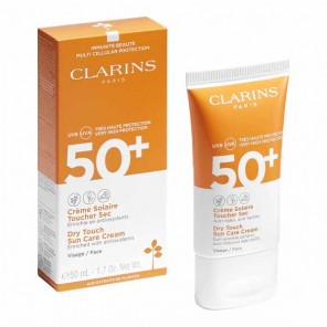 Clarins crème solaire Toucher Sec visage SPF50+ 50ml