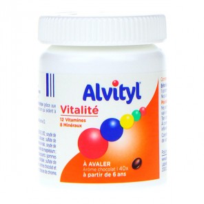 Alvityl Vitalité arôme chocolat 40 comprimés