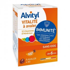 Alvityl Vitalité arôme chocolat 40 comprimés