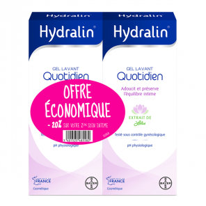 Bayer hydralin quotidien gel lavant 200mlx2