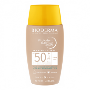 Bioderma photoderm nude touch mineral spf50+ claire 40ml