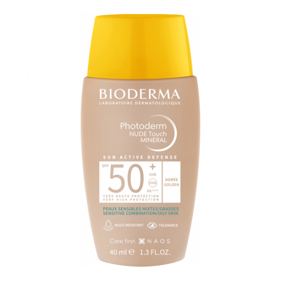 Bioderma photoderm nude touch spf50+ teinte dorée 40ml