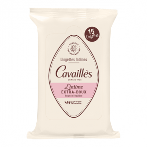 Rogé Cavaillès 15 lingettes intimes Extra-Doux