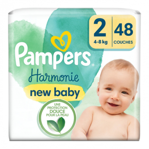 Pampers Harmonie couches bébé taille 2 de 4 à 8kg 48 paquet