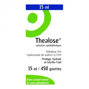 Théalose solution ophtalmique 15ml