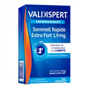 Valdispert Sommeil Rapide Extra Fort 1,9 mg 40 comprimés