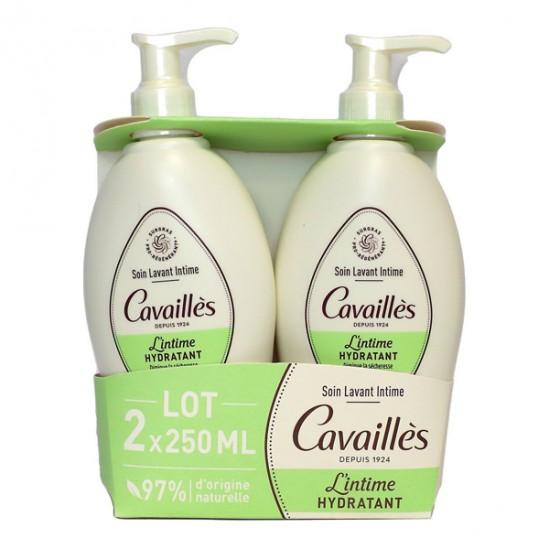 Rogé Cavaillès Hydratant soin lavant intime lot de 2x250ml