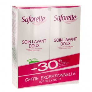 Saforelle soin lavant doux 500ml x2