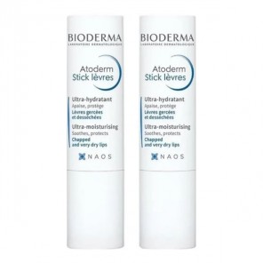 Bioderma Atoderm stick lèvres ultra-hydratant lot de 2