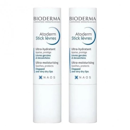 Bioderma Atoderm stick lèvres ultra-hydratant lot de 2