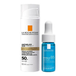 La Roche-Posay Anthelios crème solaire visage SPF50 - 50ml + Hyalu B5 sérum à l'acide hyaluronique 10ml