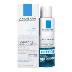 La Roche-Posay Tolériane Dermallergo crème contour yeux 20ml + dermo-nettoyant 50ml