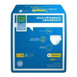 Marque Conseil sous-vêtements absorbants maxi taille S 14 slips