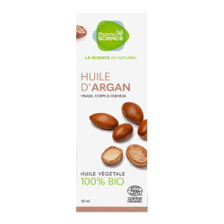 Pharmascience Huile d'Argan bio visage, corps & cheveux 50ml